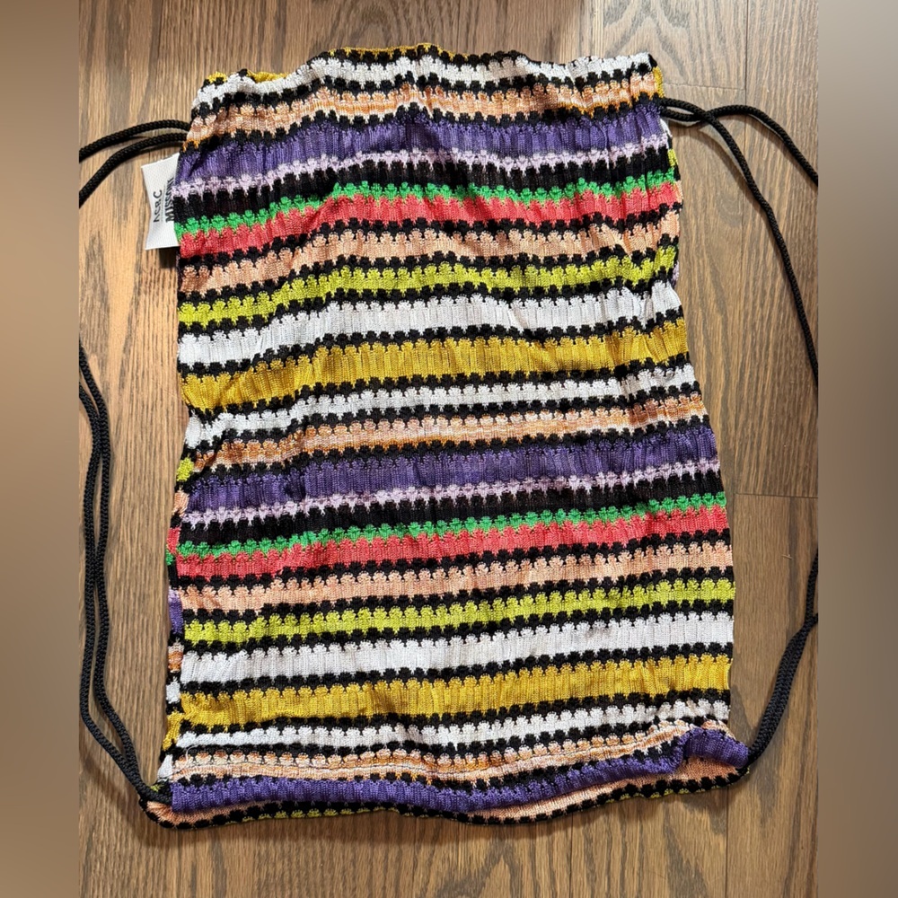 Missoni Colorful Striped Drawstring Backpack